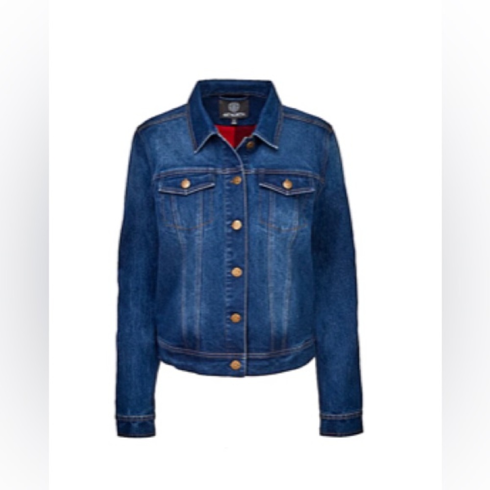 NEW 44° North‎ Women's Signature Flannel Lined Denim Jacket. 1X